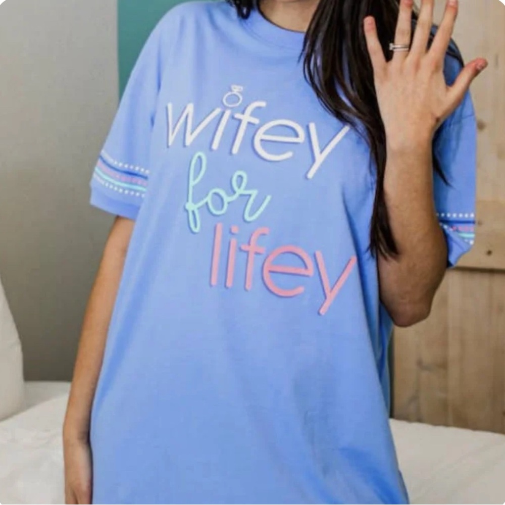 Blue Graphic Tee